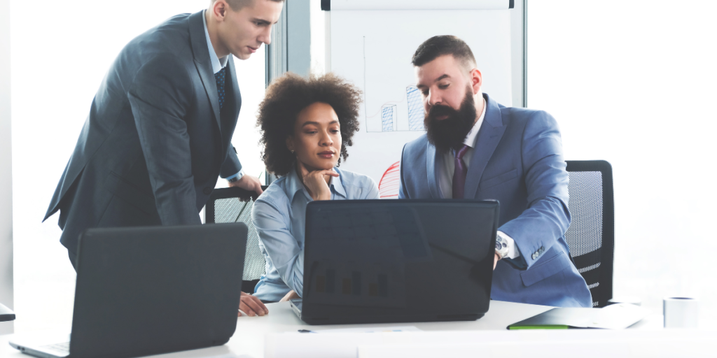 3. Technicians or managers are doing office work between jobs